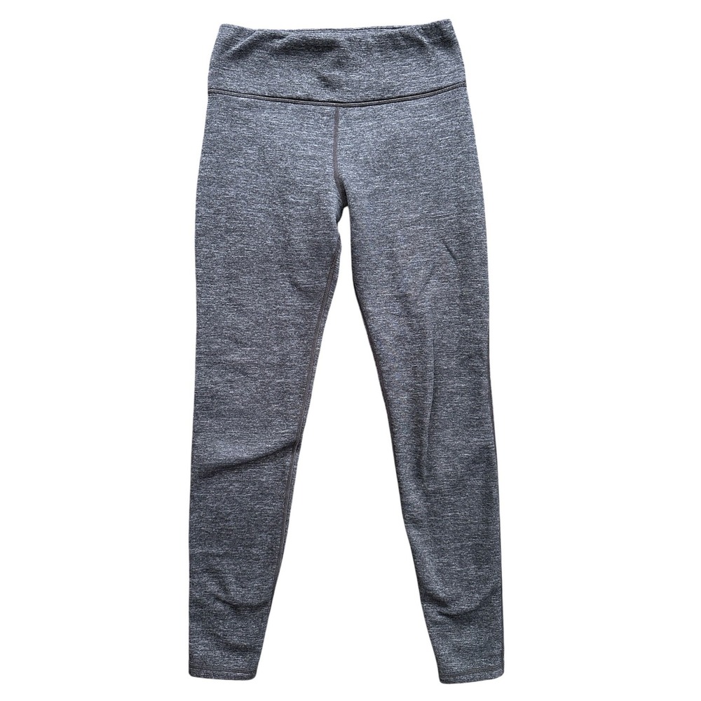 Athleta Altitude Tight Women Size ST Grey Excellent Fleece Lined Leggings 486200